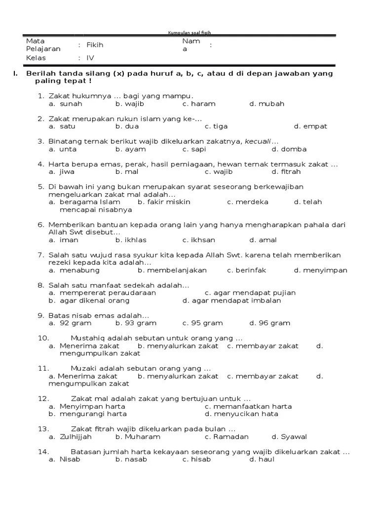 39 Kunci Jawaban Pai Kelas 9 Bab 4 Zakat Fitrah Dan Zakat Mal Images |  Pedia Edu