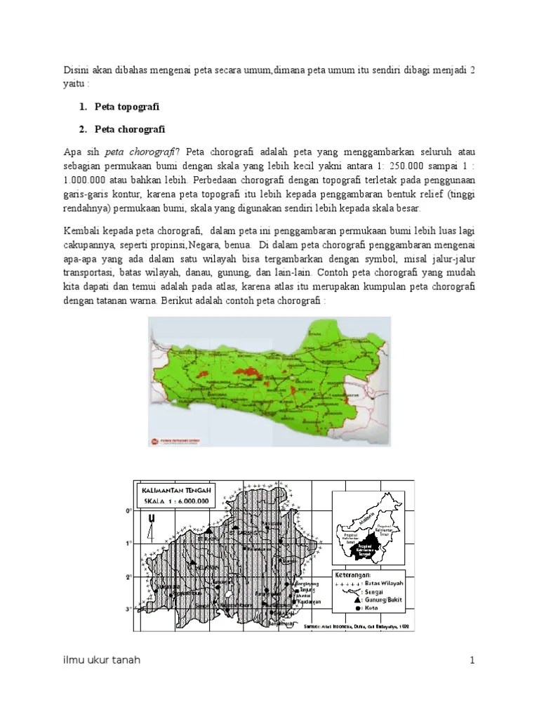 Peta Topografi &amp; Corografi - Teknik Sipil - Universitas Gunadarma - I Kadek  Bagus Widana Putra | PDF