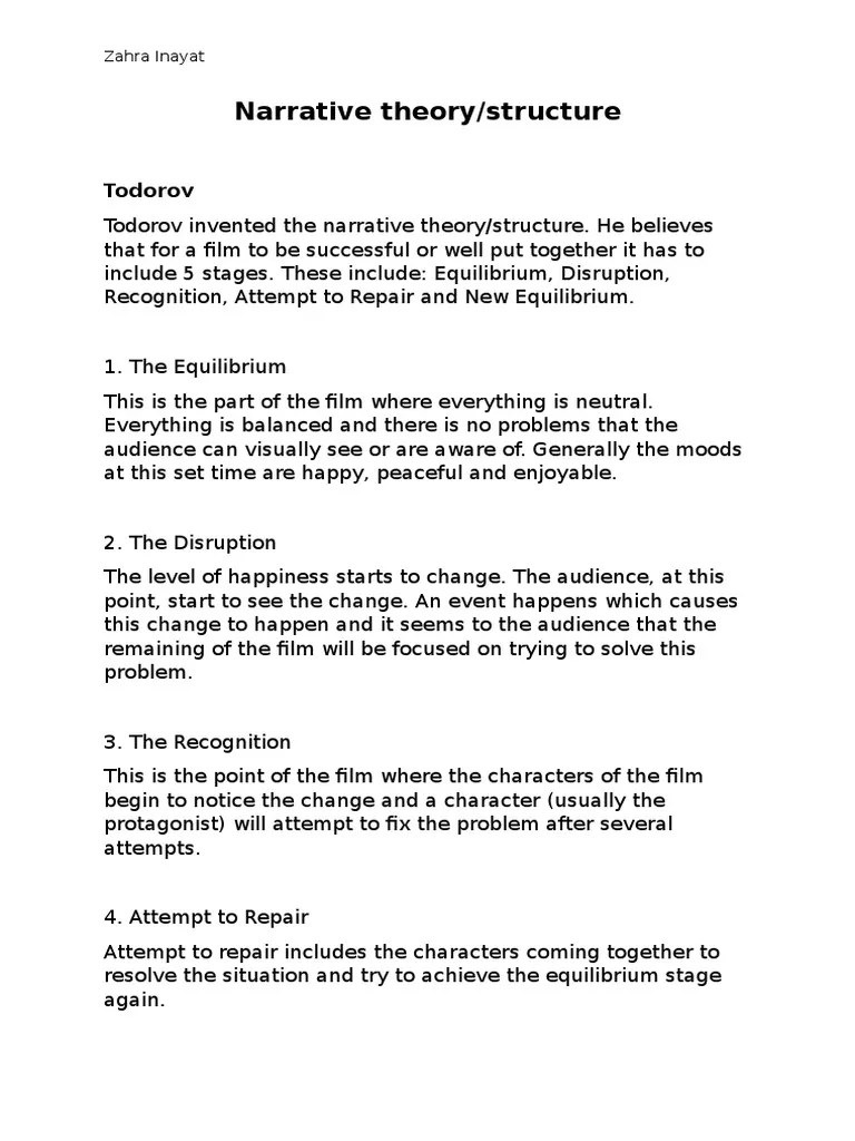 Narrative Structure Narrative Truth