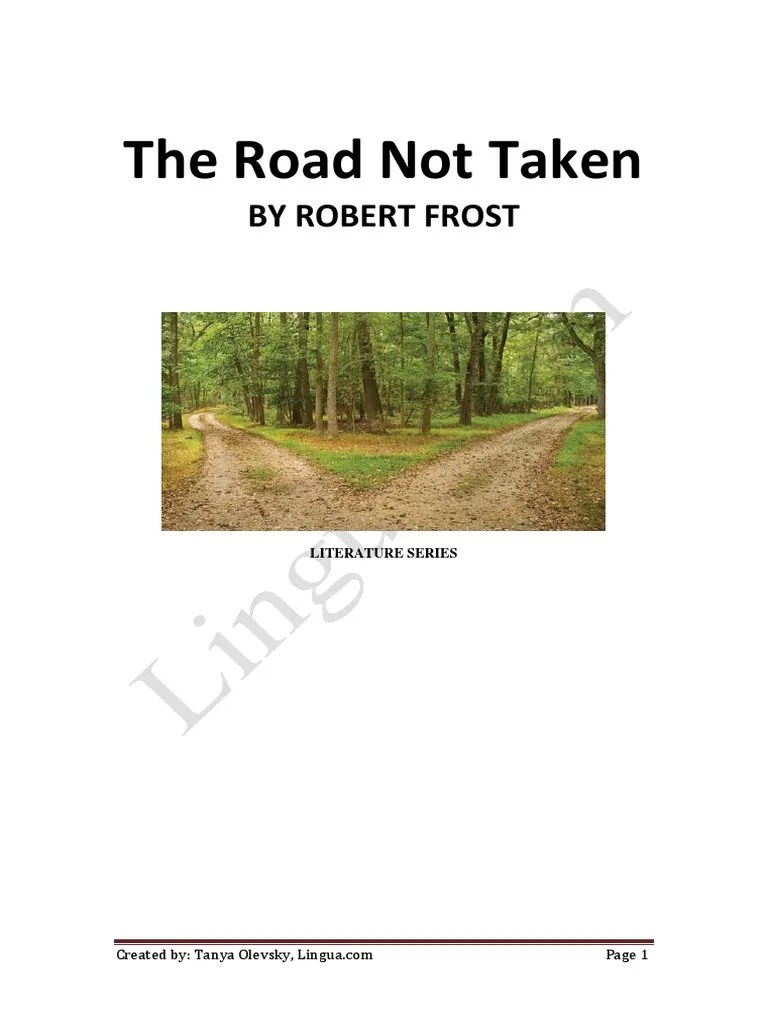 The Road Not Taken by Robert Frost Lesson Plan.pdf