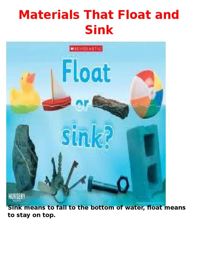 Materials That Float and Sink.docx Pollution Waste