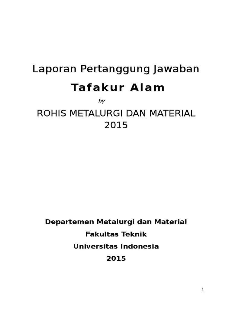 LPJ Tafakur Alam 2014 | PDF