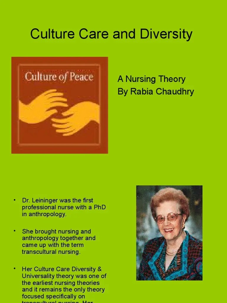 Culture Care and Diversity Ppt Academic Discipline