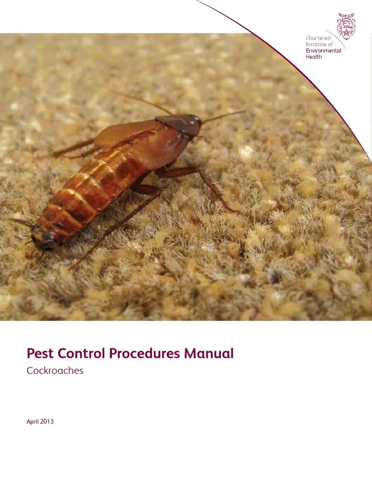 Pest Control Procedures Manual Cockroaches Insecticide Wellness