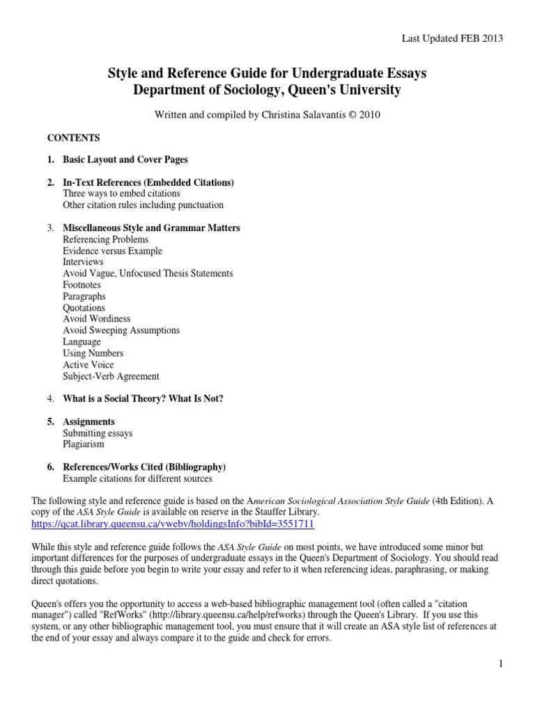 Asa In Text Citation slideshare