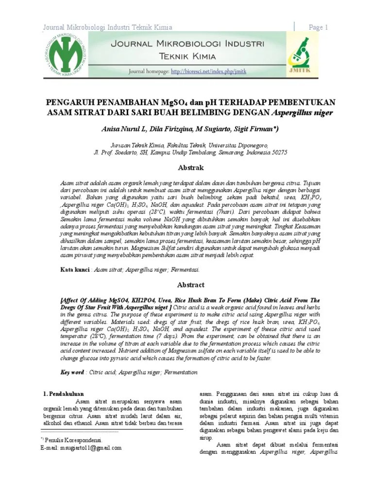 Jurnal Asam Sitrat PDF