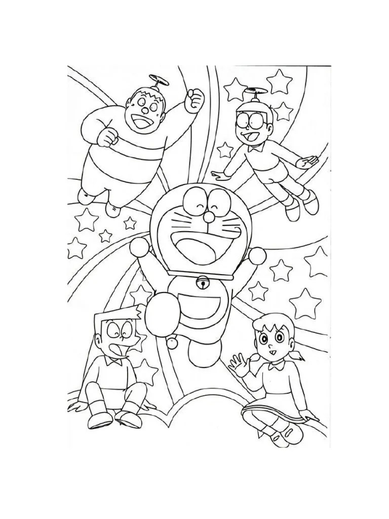 Doraemon Coloring Book Printable