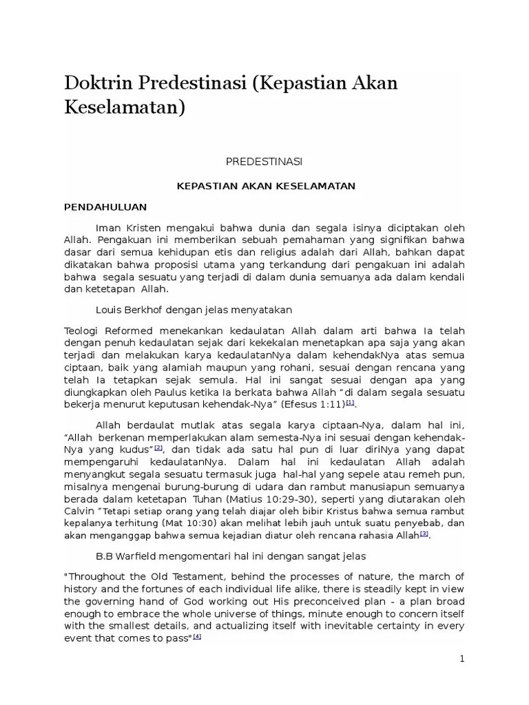 PREDSTINASI | PDF