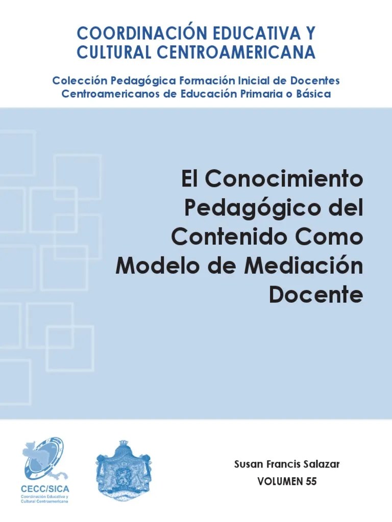 CONOCIMIENTO PEDAGÓGICO DEL CONTENIDO.pdf Maestros Educación