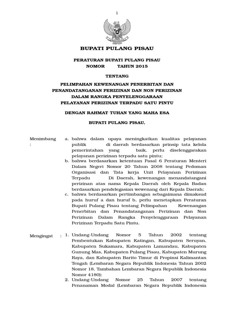 SK Pelimpahan Wewenang | PDF