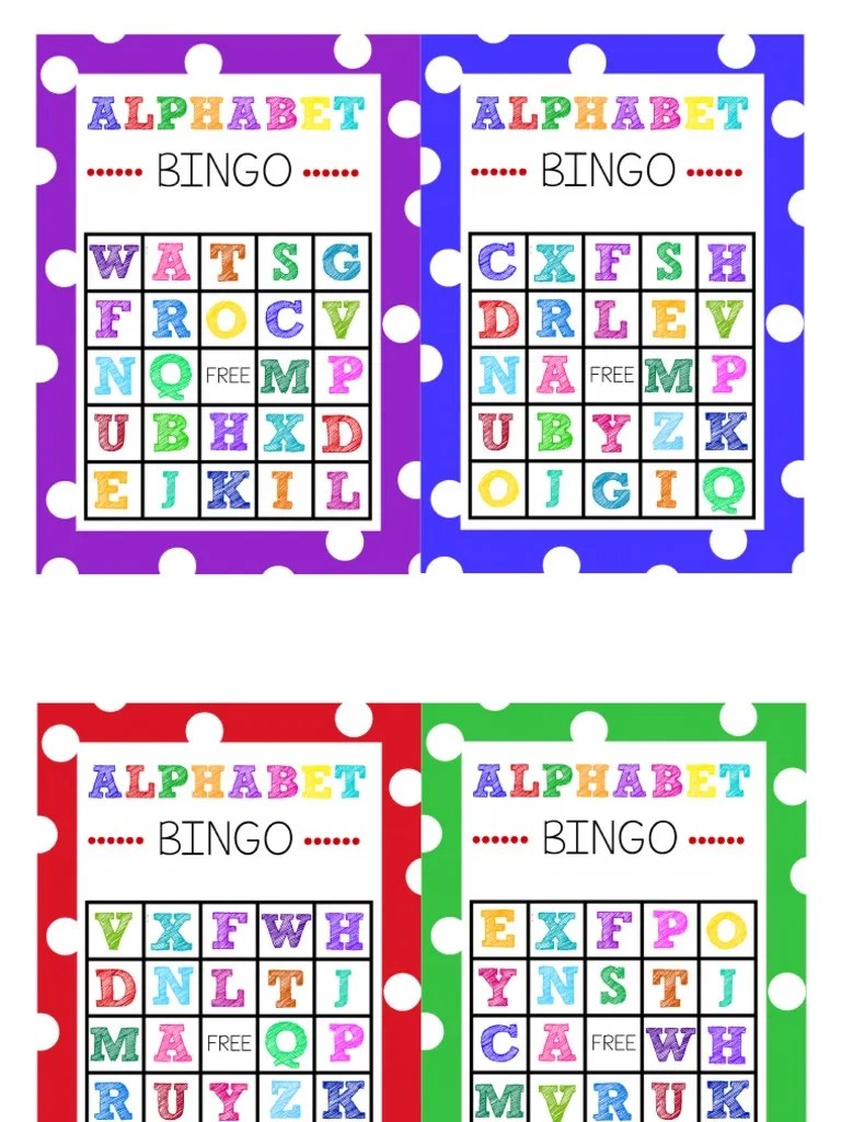 Alphabet Bingo