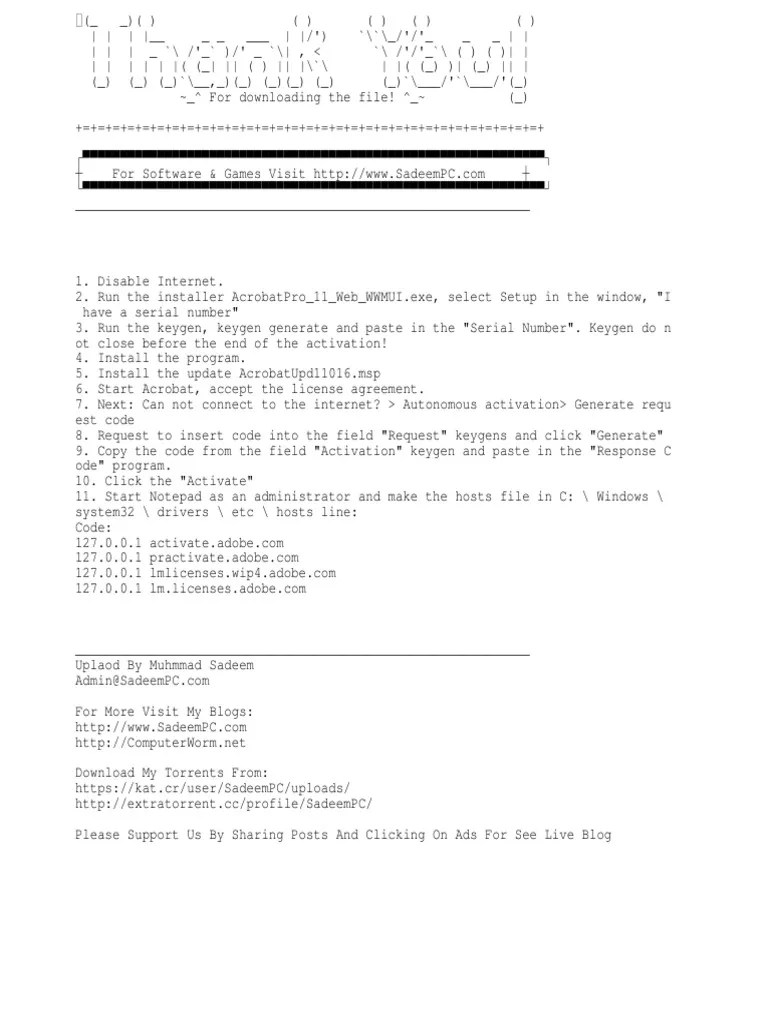 How To Use Keygen PDF