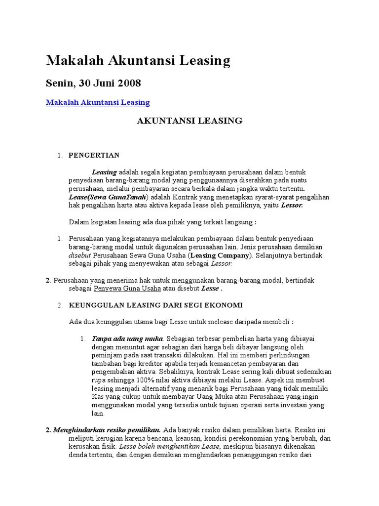 14 Makalah Akuntansi Leasing