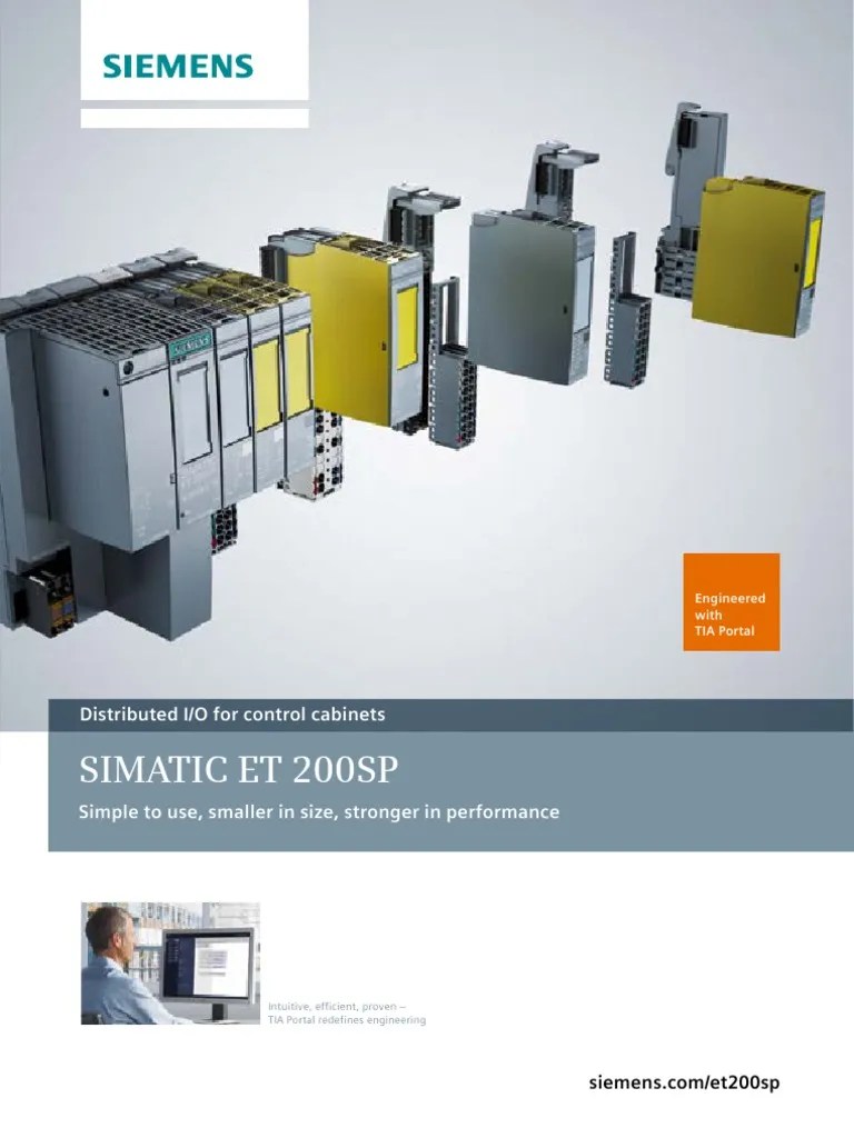 Simatic Et 200Sp: Distributed I/O For Control Cabinets | PDF | Computer