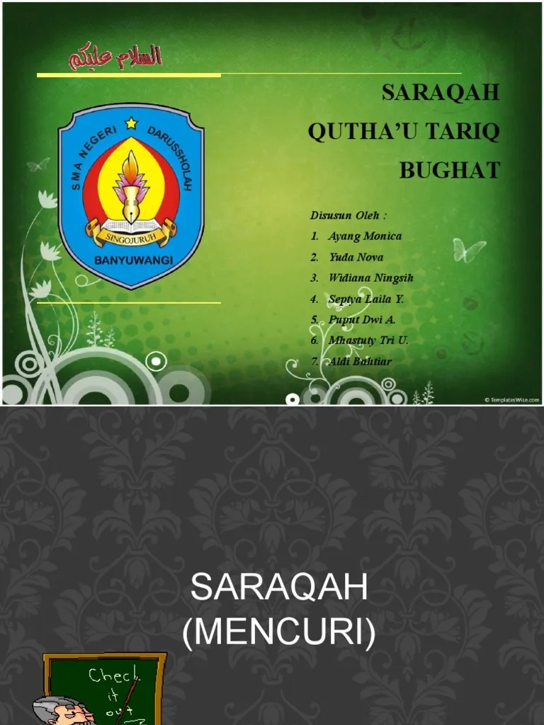 Saraqah Quthau Tariq Dan Bughat | PDF