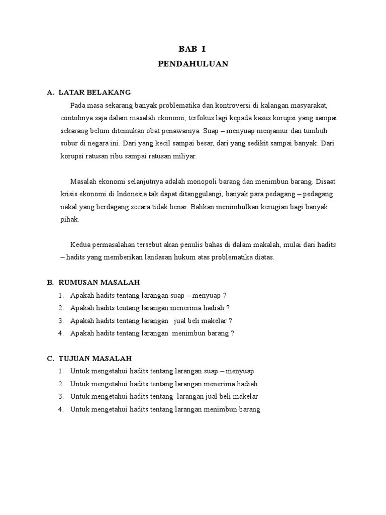 Larangan Kolusi Dan Korupsi | PDF