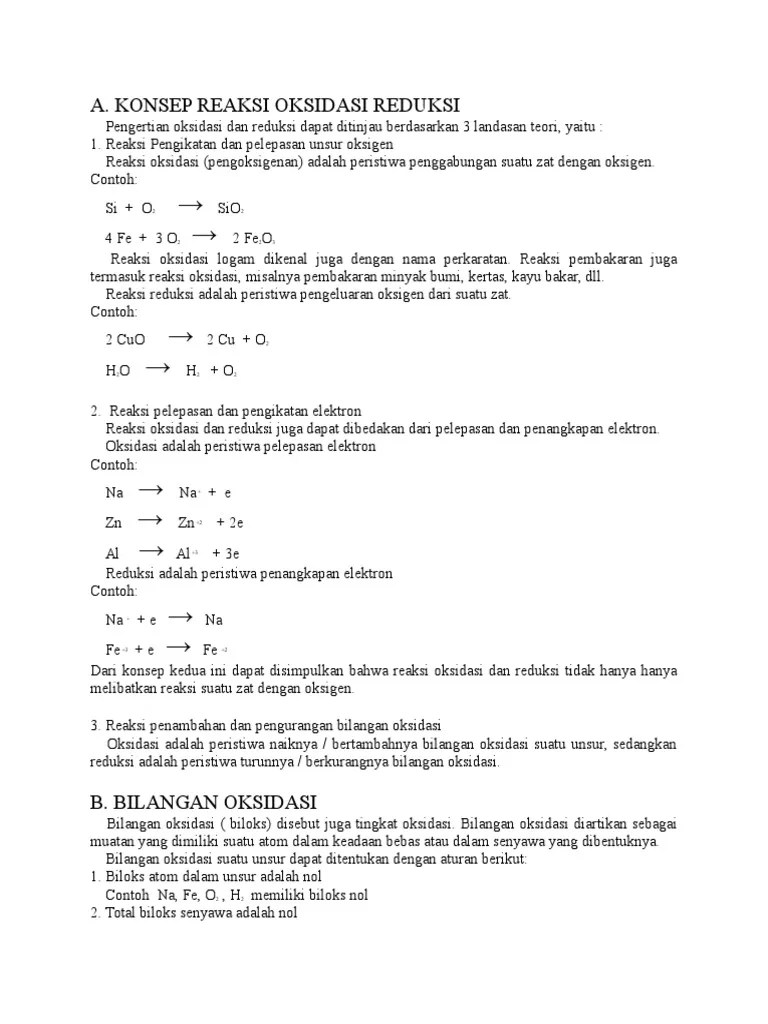 Reaksi Oksidasi | PDF