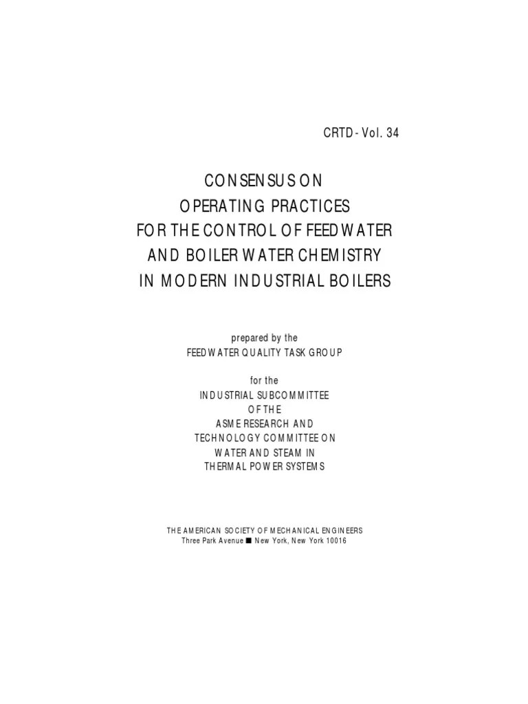 Feedwater & Boiler ASME PDF Boiler Steam