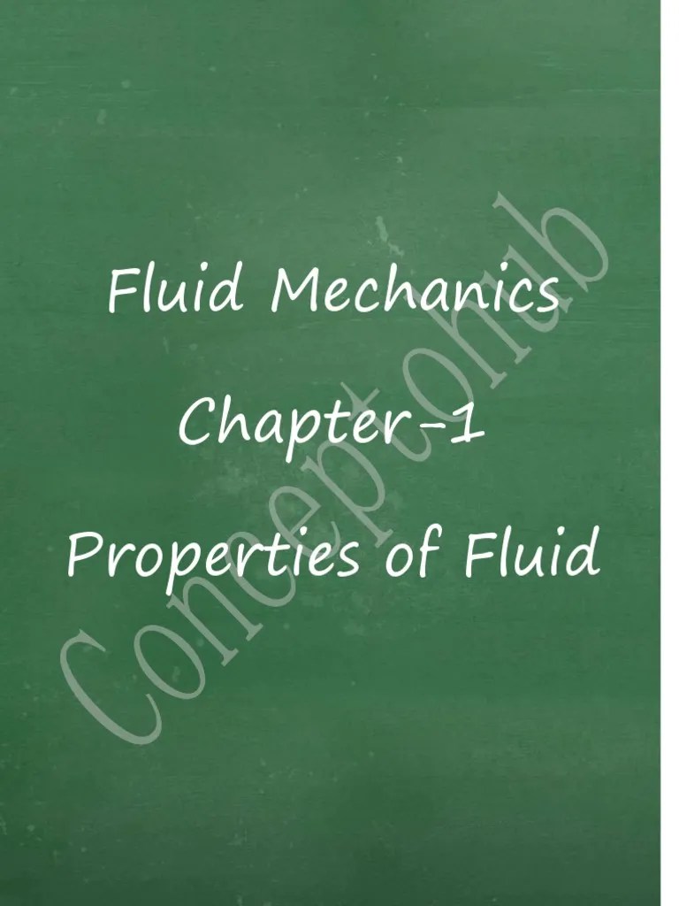Properties of Fluid PDF