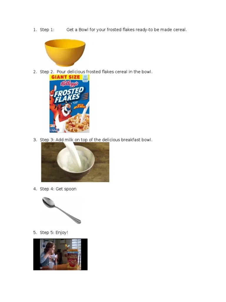 Cereal Directions PDF