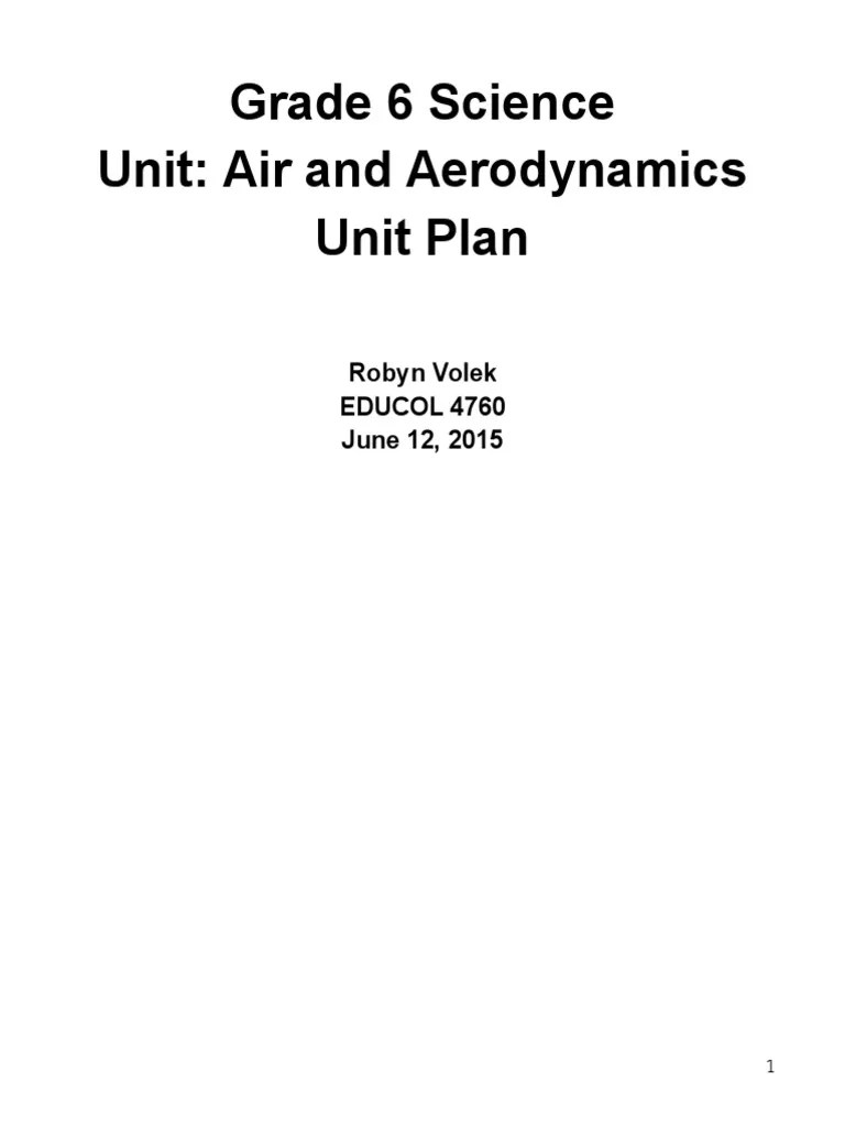 grade 6 science unit plan | Educational Technology | Spreadsheet