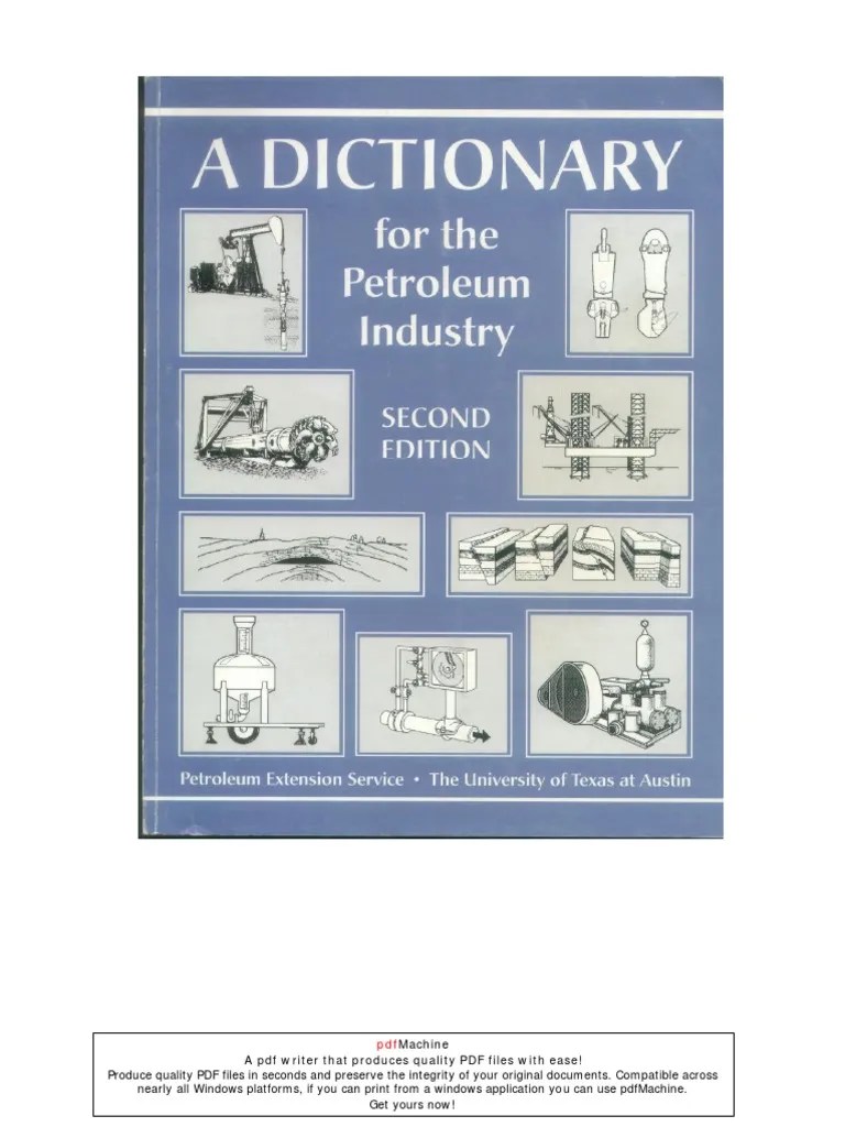 A Dictionary for the Petroleum Industry (2nd Edition) Scuba Diving