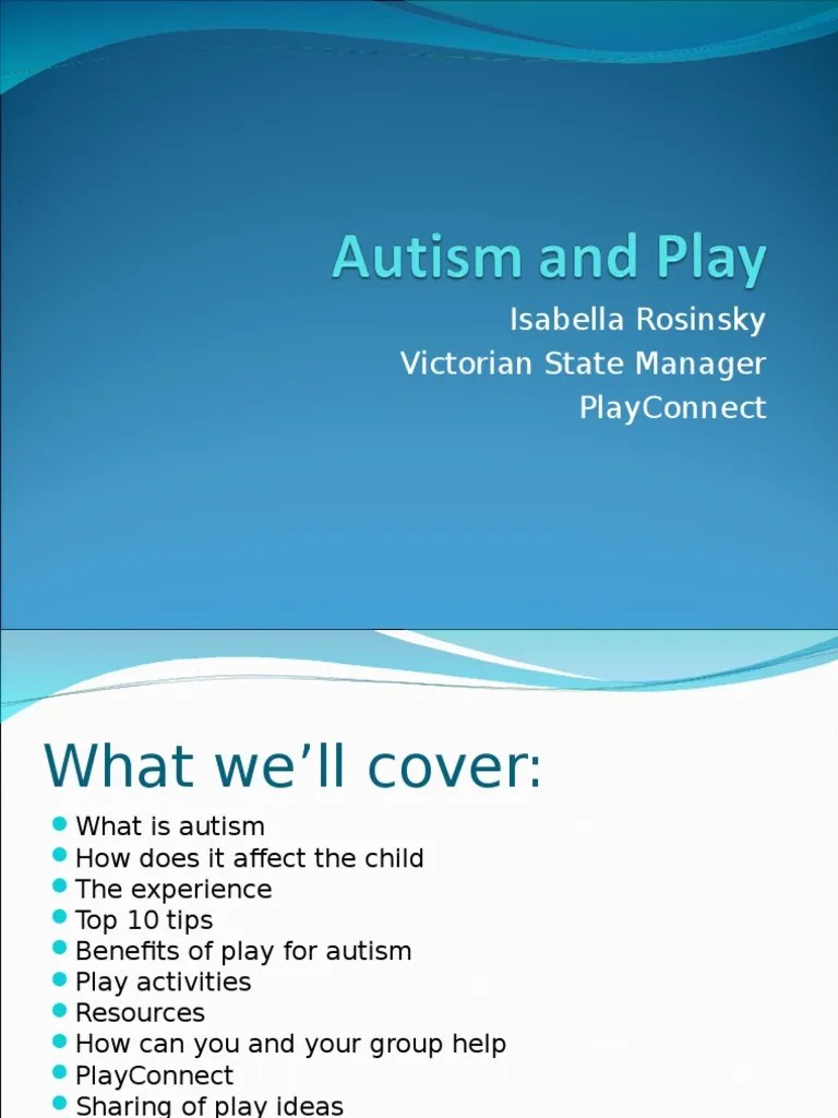 Autism and Play | PDF | Autism | Autism Spectrum