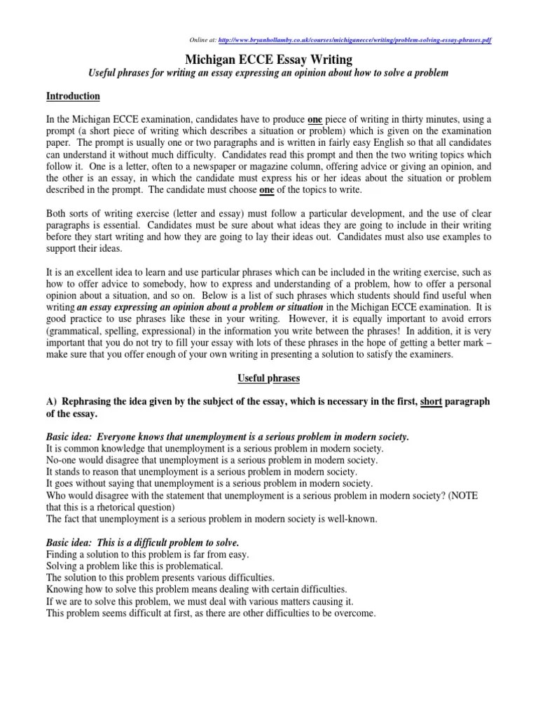 problemsolvingessayphrases.pdf Essays Unemployment