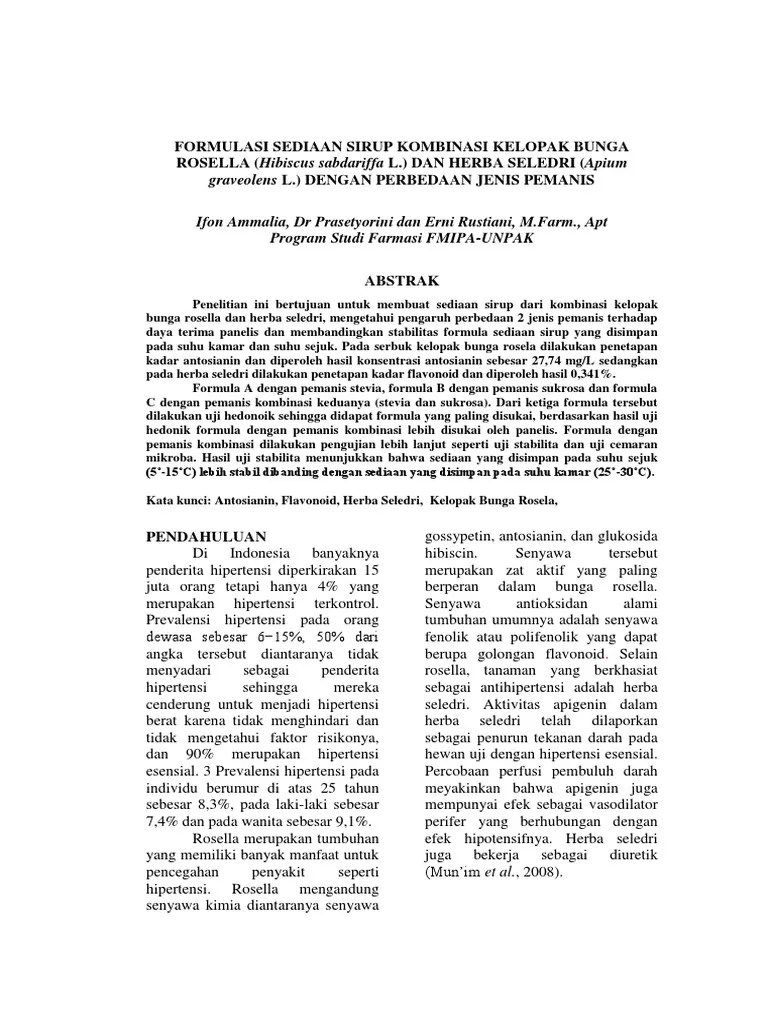 JURNAL FORMULASI SEDIAAN SIRUP PDF