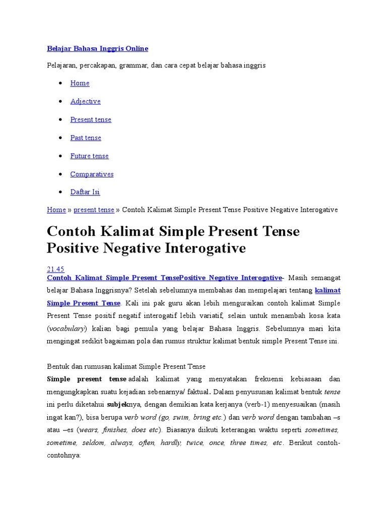 Belajar Bahasa Inggris Onlin1 | PDF