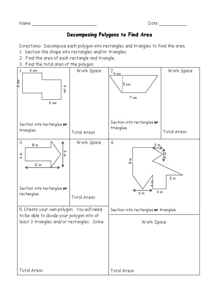 to find area practice