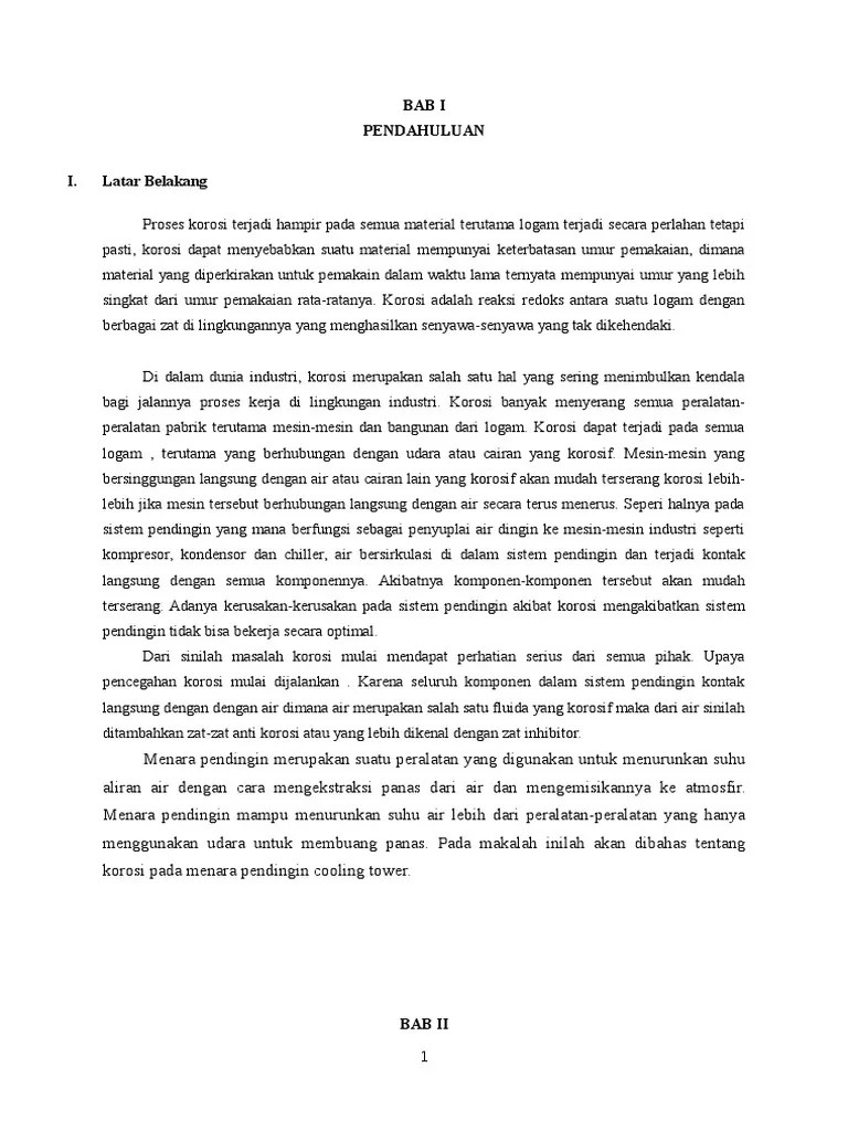 Makalah Korosi Pada Cooling Tower