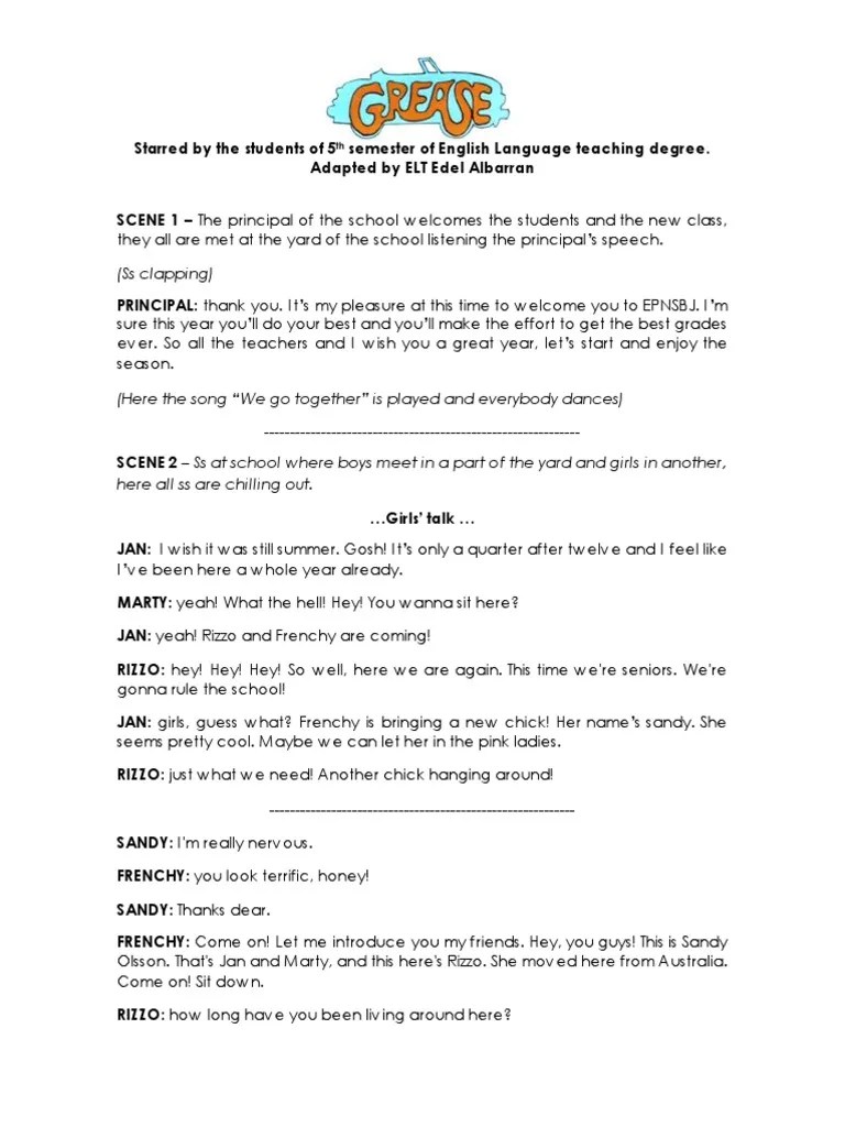 Grease Script