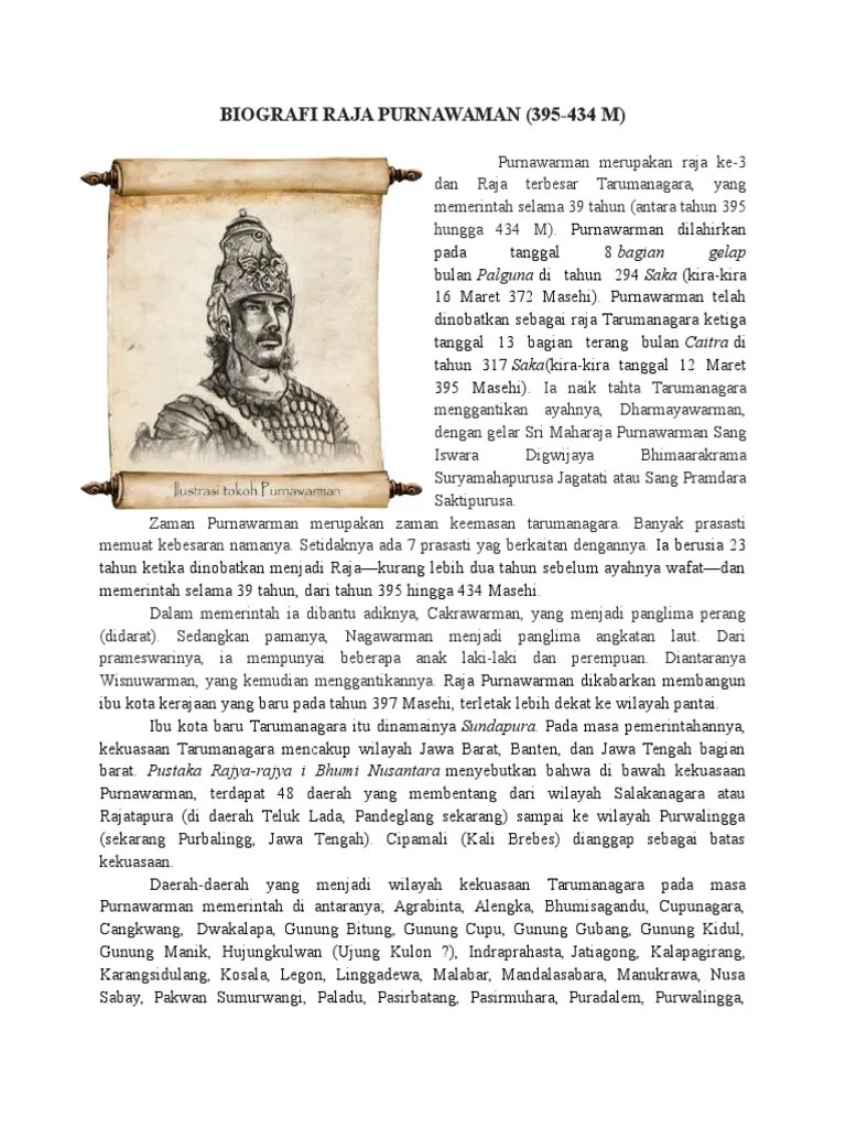 Biografi Raja Purnawaman | PDF