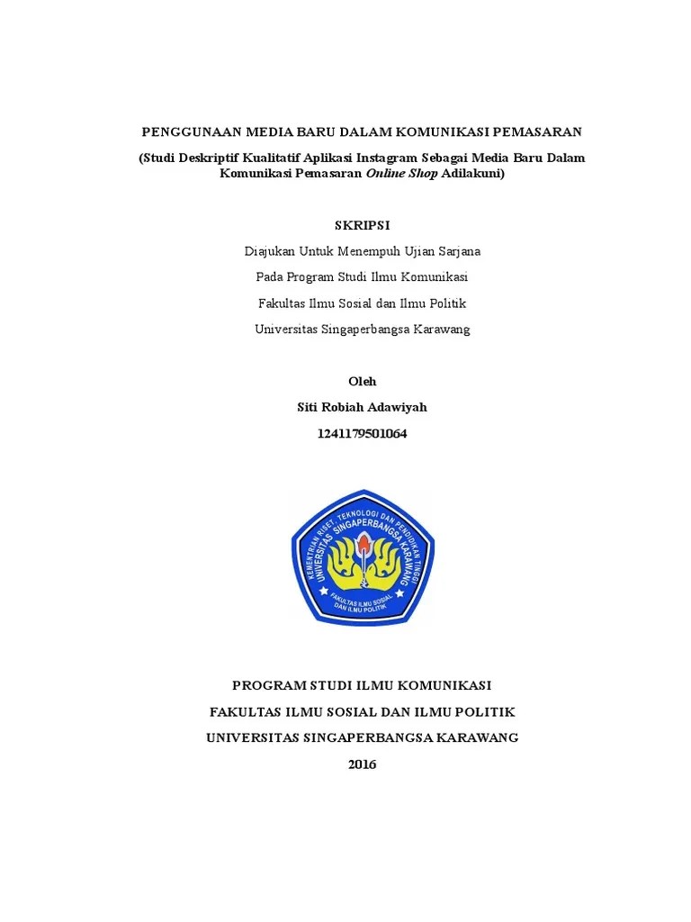 Skripsi Komunikasi | Pdf