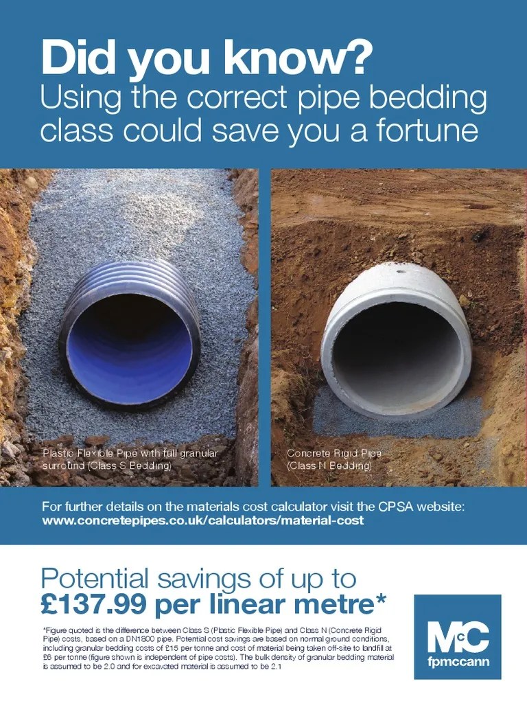 Pipe Bedding 6pp 231015 Low Res Pipe (Fluid Conveyance) Building