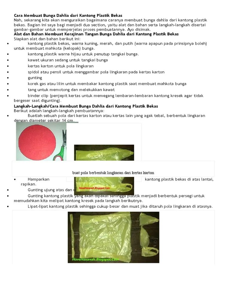 Paling Bagus 16+ Gambar Bunga Dahlia Dari Kantong Plastik