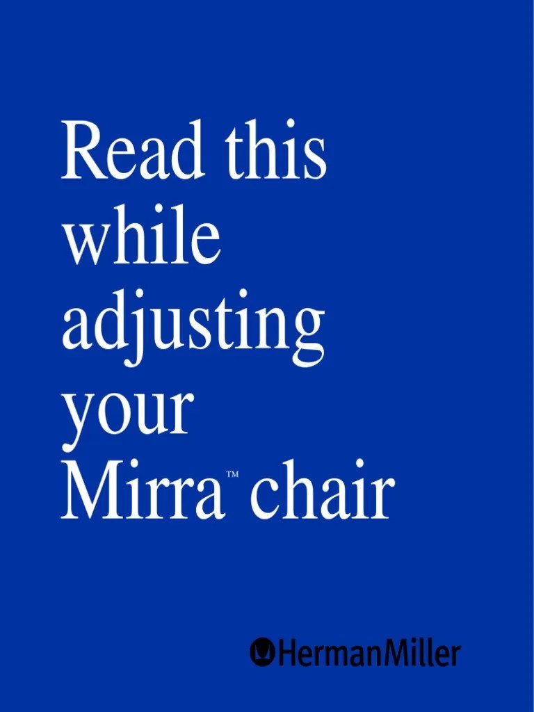 Mirra Chair User Manual PDF Chair