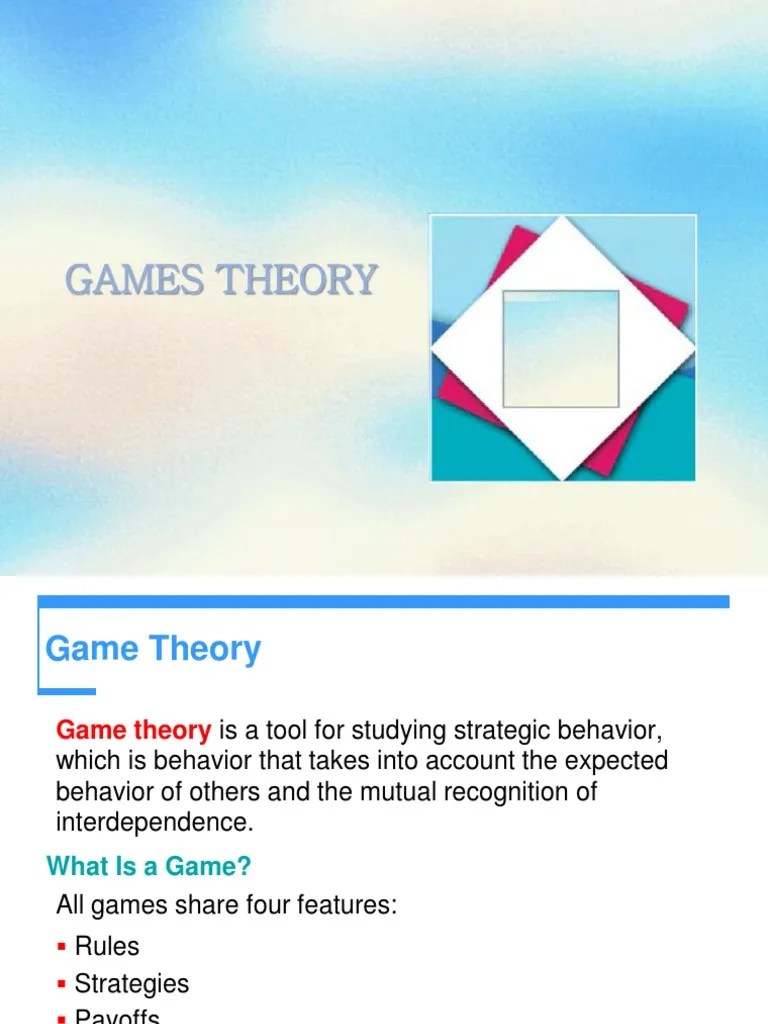 Game Theory Economics Oligopoly Game Theory