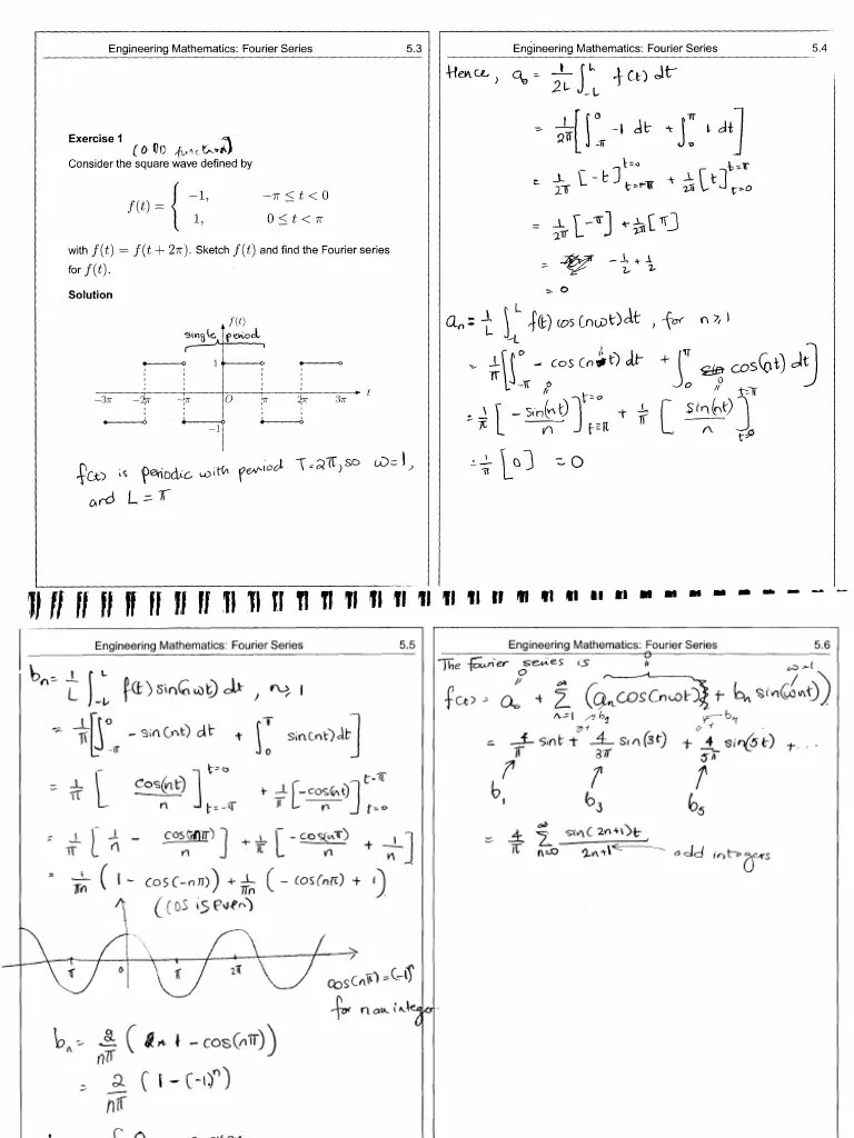 Fourier Partial Differential Equation Sine