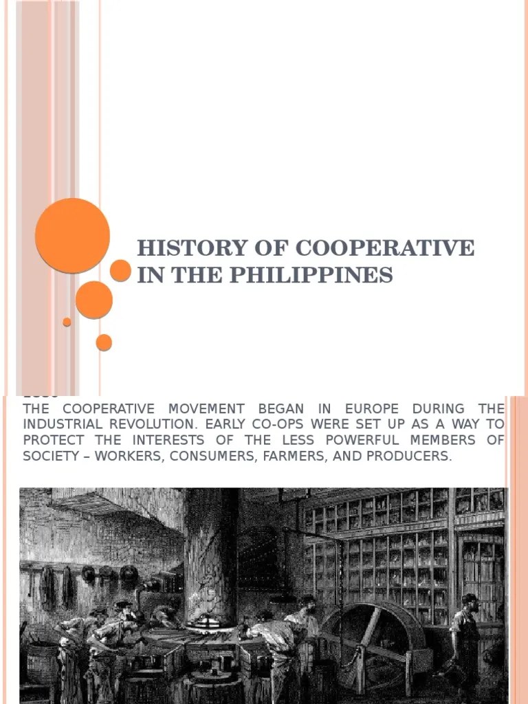 History of Cooperative in the Philippines Cooperative Credit (Finance)