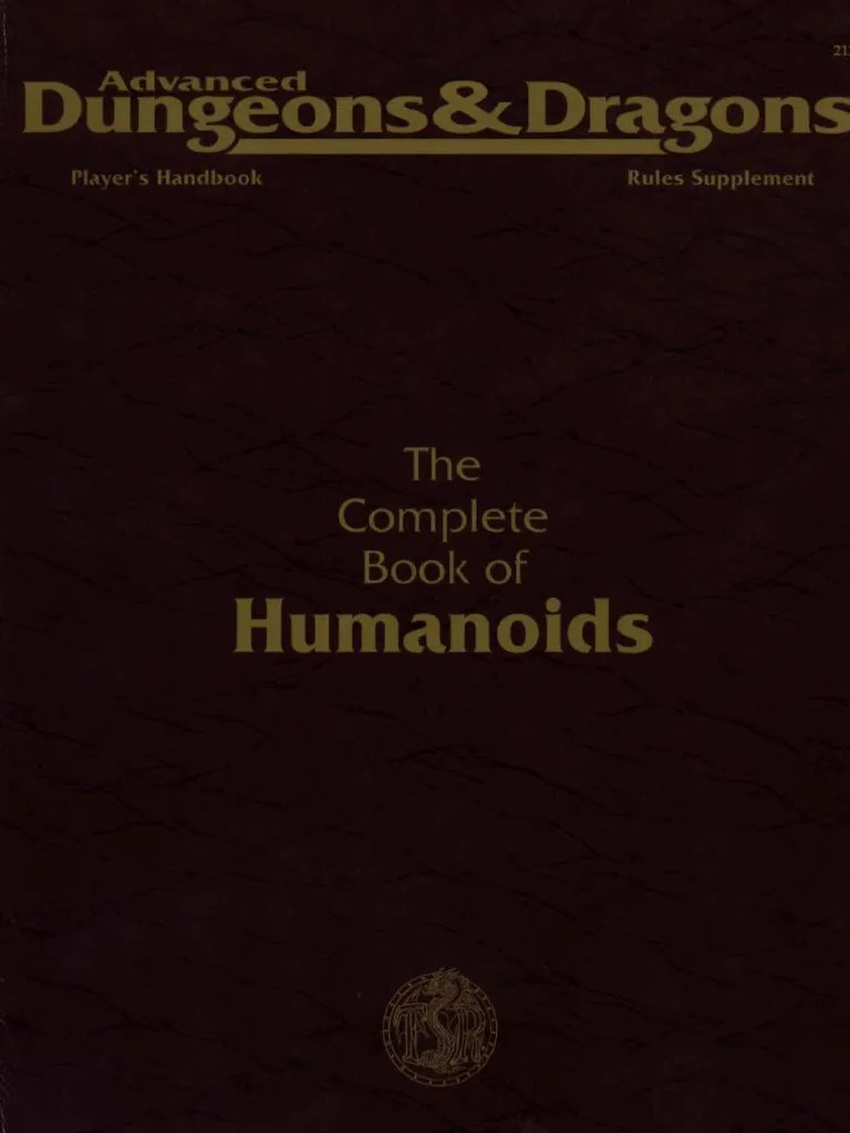 Complete Book of Humanoids PDF Role Playing Games Fantasy Role