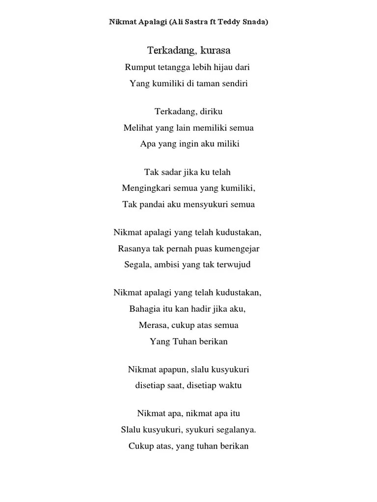 Lagu Qosidah Duhai Senangnya Pengantin Baru