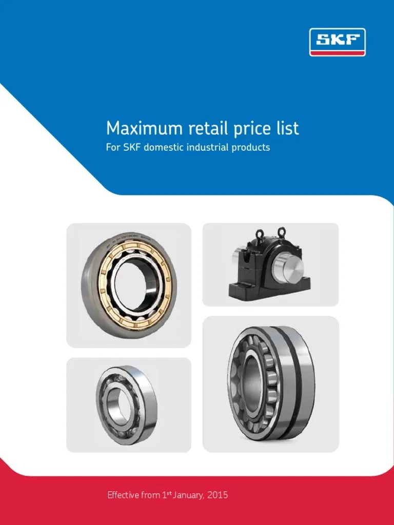 Price List Skf Bearings Engineering Business
