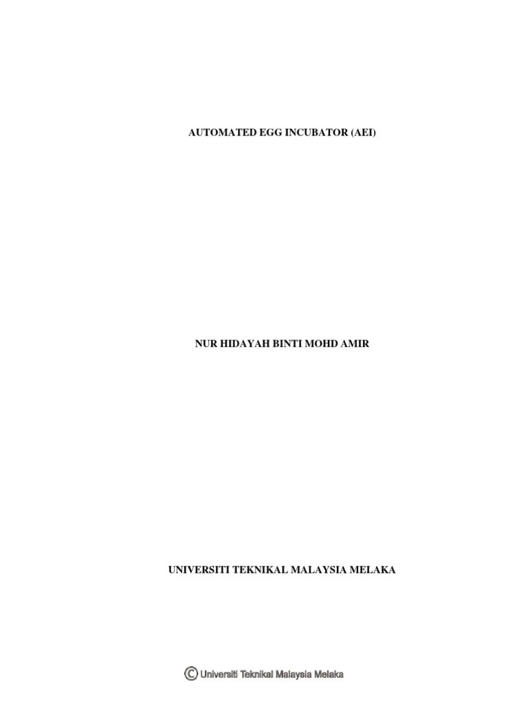 Design and Development of an Automated Egg Incubator System using a