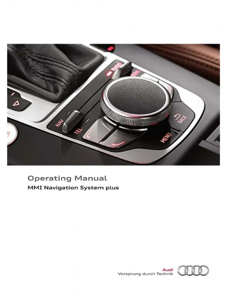 Audi Plus MMI navigation system operating instructions phone calls