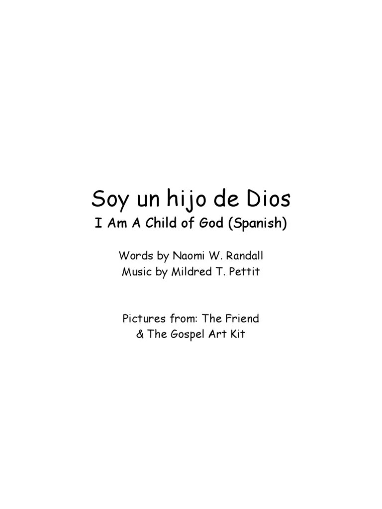 I Am A Child of God (Spanish) Entretenimiento (general) Religión y