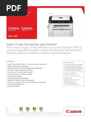 Download drivers, software, firmware and manuals for your canon product and get access to online technical support resources and troubleshooting. Canon Fax L150 And L170 Fax Printer Computing