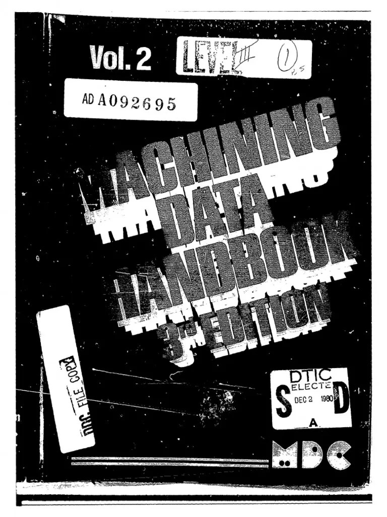 Machining Data Handbook PDF Cast Iron Grinding (Abrasive Cutting)