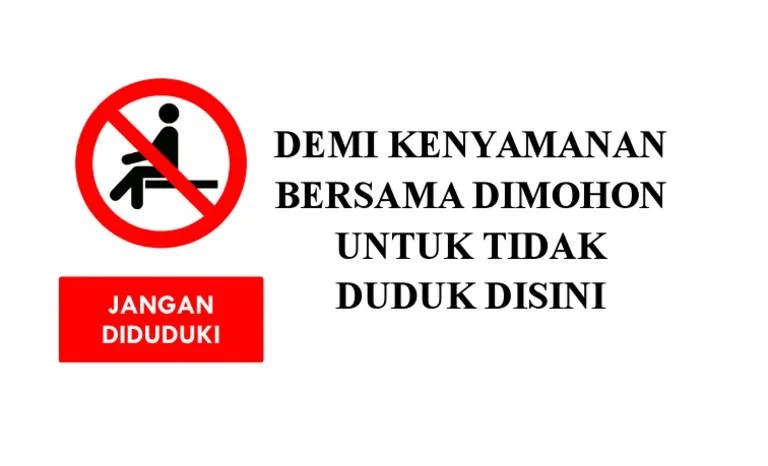 Tulisan Larangan Duduk | PDF
